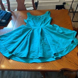 teal blue l’atiste by amy dress